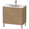 Тумба под раковину Duravit Brioso BR451201052 напольная 82 см Европейский дуб