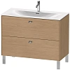 Тумба под раковину Duravit Brioso BR451301052 напольная 102 см Европейский дуб