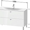 Тумба под раковину Duravit Brioso BR451401052 напольная 122 см Европейский дуб Тумба под раковину Duravit Brioso BR451401052 напольная 122 см Европейский дуб
