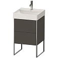 Тумба под раковину Duravit XSquare XS443904949 напольная 48 см Графит матовый Тумба под раковину Duravit XSquare XS443904949 напольная 48 см Графит матовый