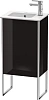 Тумба под раковину Duravit XSquare XS4440L4040 напольная 41 см черный глянцевый