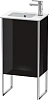 Тумба под раковину Duravit XSquare XS4440R4040 напольная 41 см черный глянцевый