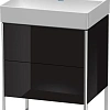 Тумба под раковину Duravit XSquare XS444204040 напольная 58 см черный глянцевый Тумба под раковину Duravit XSquare XS444204040 напольная 58 см черный глянцевый