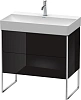 Тумба под раковину Duravit XSquare XS444304040 напольная 78 см черный глянцевый