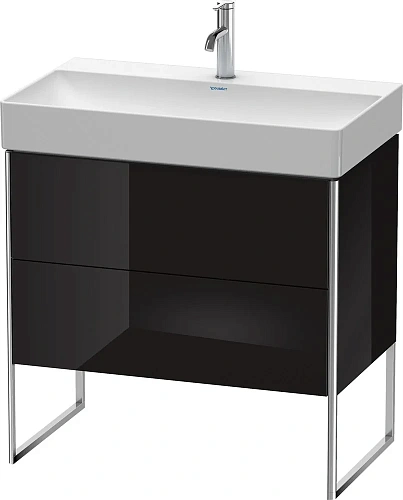 Тумба под раковину Duravit XSquare XS444304040 напольная 78 см черный глянцевый Тумба под раковину Duravit XSquare XS444304040 напольная 78 см черный глянцевый