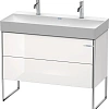 Тумба под раковину Duravit XSquare XS444402222 напольная 98 см белая глянцевый Тумба под раковину Duravit XSquare XS444402222 напольная 98 см белая глянцевый