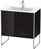 Тумба под раковину Duravit XSquare XS444604040 напольная 81 см черный глянцевый