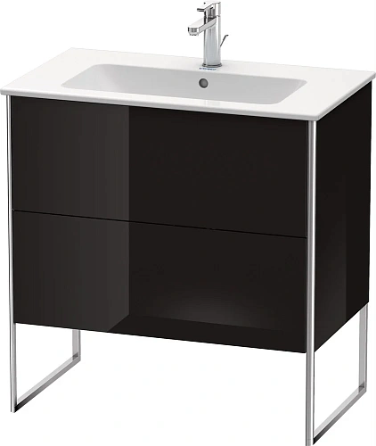 Тумба под раковину Duravit XSquare XS444604040 напольная 81 см черный глянцевый Тумба под раковину Duravit XSquare XS444604040 напольная 81 см черный глянцевый