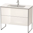 Тумба под раковину Duravit XSquare XS444702222 напольная 101 см белая глянцевый Тумба под раковину Duravit XSquare XS444702222 напольная 101 см белая глянцевый