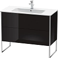 Тумба под раковину Duravit XSquare XS444704040 напольная 101 см черный глянцевый Тумба под раковину Duravit XSquare XS444704040 напольная 101 см черный глянцевый