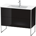 Тумба под раковину Duravit XSquare XS444704040 напольная 101 см черный глянцевый Тумба под раковину Duravit XSquare XS444704040 напольная 101 см черный глянцевый