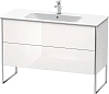 Тумба под раковину Duravit XSquare XS444802222 напольная 121 см белая глянцевый