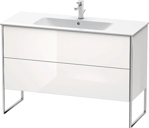 Тумба под раковину Duravit XSquare XS444802222 напольная 121 см белая глянцевый Тумба под раковину Duravit XSquare XS444802222 напольная 121 см белая глянцевый