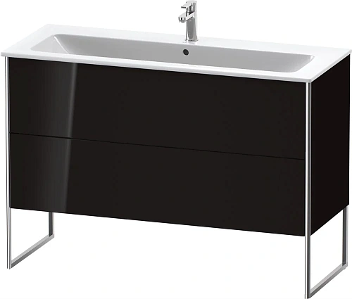 Тумба под раковину Duravit XSquare XS444804040 напольная 121 см черный глянцевый Тумба под раковину Duravit XSquare XS444804040 напольная 121 см черный глянцевый