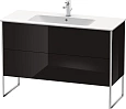 Тумба под раковину Duravit XSquare XS444804040 напольная 121 см черный глянцевый Тумба под раковину Duravit XSquare XS444804040 напольная 121 см черный глянцевый