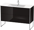 Тумба под раковину Duravit XSquare XS444804040 напольная 121 см черный глянцевый Тумба под раковину Duravit XSquare XS444804040 напольная 121 см черный глянцевый