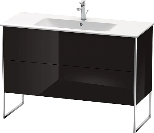 Тумба под раковину Duravit XSquare XS444804040 напольная 121 см черный глянцевый Тумба под раковину Duravit XSquare XS444804040 напольная 121 см черный глянцевый