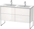 Тумба под раковину Duravit XSquare XS444902222 напольная 128 см белая глянцевый Тумба под раковину Duravit XSquare XS444902222 напольная 128 см белая глянцевый