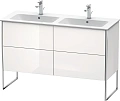 Тумба под раковину Duravit XSquare XS444902222 напольная 128 см белая глянцевый Тумба под раковину Duravit XSquare XS444902222 напольная 128 см белая глянцевый