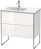 Тумба под раковину Duravit XSquare XS445002222 напольная 81 см белая глянцевый