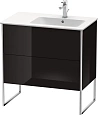 Тумба под раковину Duravit XSquare XS445204040 напольная 81 см черный глянцевый Тумба под раковину Duravit XSquare XS445204040 напольная 81 см черный глянцевый
