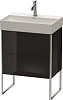 Тумба под раковину Duravit XSquare XS445304040 напольная 58 см черный глянцевый