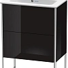 Тумба под раковину Duravit XSquare XS445404040 напольная 61 см черный глянцевый Тумба под раковину Duravit XSquare XS445404040 напольная 61 см черный глянцевый