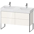Тумба под раковину Duravit XSquare XS445602222 напольная 118 см белая глянцевый Тумба под раковину Duravit XSquare XS445602222 напольная 118 см белая глянцевый
