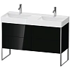 Тумба под раковину Duravit XSquare XS445604040 напольная 118 см черный глянцевый Тумба под раковину Duravit XSquare XS445604040 напольная 118 см черный глянцевый