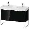 Тумба под раковину Duravit XSquare XS445604040 напольная 118 см черный глянцевый Тумба под раковину Duravit XSquare XS445604040 напольная 118 см черный глянцевый