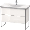Тумба под раковину Duravit XSquare XS446202222 напольная 101 см черный глянцевый