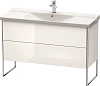 Тумба под раковину Duravit XSquare XS446302222 напольная 121 см белая глянцевый