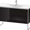 Тумба под раковину Duravit XSquare XS446304040 напольная 121 см черный глянцевый Тумба под раковину Duravit XSquare XS446304040 напольная 121 см черный глянцевый