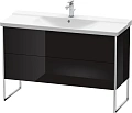 Тумба под раковину Duravit XSquare XS446304040 напольная 121 см черный глянцевый Тумба под раковину Duravit XSquare XS446304040 напольная 121 см черный глянцевый