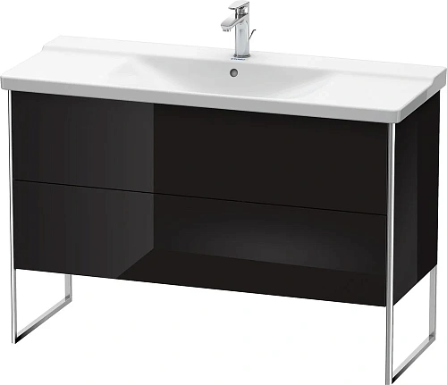 Тумба под раковину Duravit XSquare XS446304040 напольная 121 см черный глянцевый Тумба под раковину Duravit XSquare XS446304040 напольная 121 см черный глянцевый