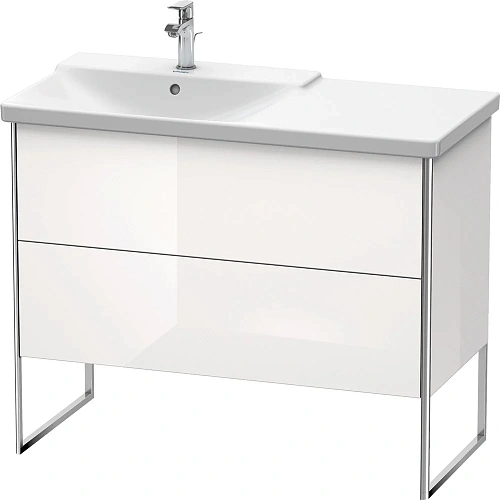 Тумба под раковину Duravit XSquare XS446502222 напольная 101 см белая глянцевый Тумба под раковину Duravit XSquare XS446502222 напольная 101 см белая глянцевый