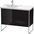 Тумба под раковину Duravit XSquare XS446504040 напольная 101 см черный глянцевый Тумба под раковину Duravit XSquare XS446504040 напольная 101 см черный глянцевый