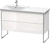 Тумба под раковину Duravit XSquare XS446602222 напольная 121 см белая глянцевый