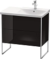 Тумба под раковину Duravit XSquare XS446704040 напольная 81 см черный глянцевый Тумба под раковину Duravit XSquare XS446704040 напольная 81 см черный глянцевый