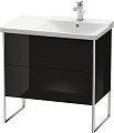 Тумба под раковину Duravit XSquare XS446704040 напольная 81 см черный глянцевый Тумба под раковину Duravit XSquare XS446704040 напольная 81 см черный глянцевый