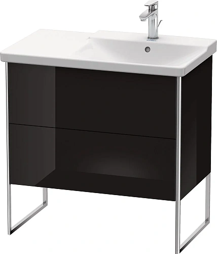 Тумба под раковину Duravit XSquare XS446704040 напольная 81 см черный глянцевый Тумба под раковину Duravit XSquare XS446704040 напольная 81 см черный глянцевый