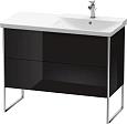 Тумба под раковину Duravit XSquare XS446804040 напольная 101 см черный глянцевый Тумба под раковину Duravit XSquare XS446804040 напольная 101 см черный глянцевый