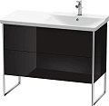 Тумба под раковину Duravit XSquare XS446804040 напольная 101 см черный глянцевый Тумба под раковину Duravit XSquare XS446804040 напольная 101 см черный глянцевый