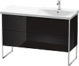 Тумба под раковину Duravit XSquare XS446904040 напольная 121 см черный глянцевый Тумба под раковину Duravit XSquare XS446904040 напольная 121 см черный глянцевый