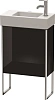 Тумба под раковину Duravit XSquare XS4471L4040 напольная 48 см черный глянцевый