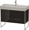 Тумба под раковину Duravit XSquare XS447604040 напольная 98 см черный глянцевый