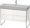 Тумба под раковину Duravit XSquare XS447702222 напольная 118 см белая глянцевый