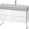 Тумба под раковину Duravit XSquare XS447702222 напольная 118 см белая глянцевый Тумба под раковину Duravit XSquare XS447702222 напольная 118 см белая глянцевый