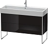 Тумба под раковину Duravit XSquare XS447704040 напольная 118 см черный глянцевый
