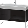 Тумба под раковину Duravit XSquare XS447704040 напольная 118 см черный глянцевый Тумба под раковину Duravit XSquare XS447704040 напольная 118 см черный глянцевый